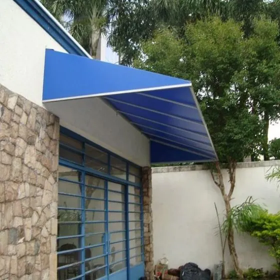 Toldo Fixo de Lona PVC em Vila Monte Alegre, Paulínia SP — Cobertura em passagem coberta entre ambientes